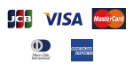 JCB,VISA,MasterCard,DinerCard,American Express,